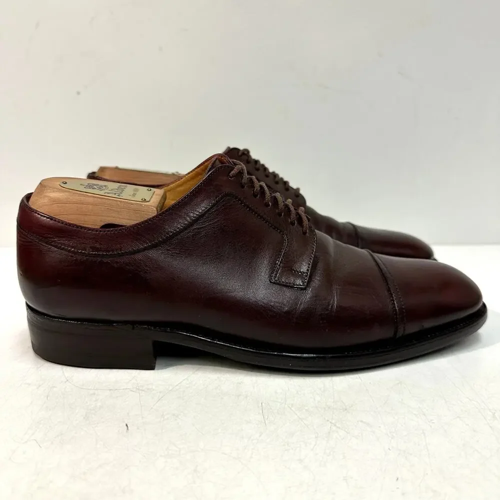 RESOLED J.M. Weston Cap Toe Derby Burgundy Calf Made in France UK 6 / US 7 D